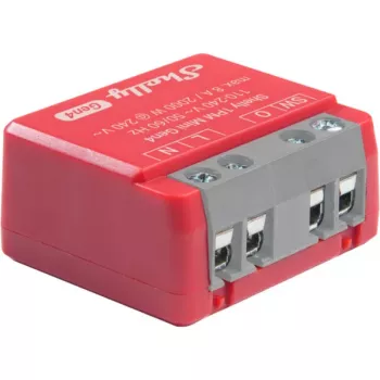 Shelly 1PM Mini Gen4 2 vnt. pakuotė — „Shelly Wi-Fi“ išmanioji relė su galios matavimu, kompaktiškas DIN / modulinis korpusas