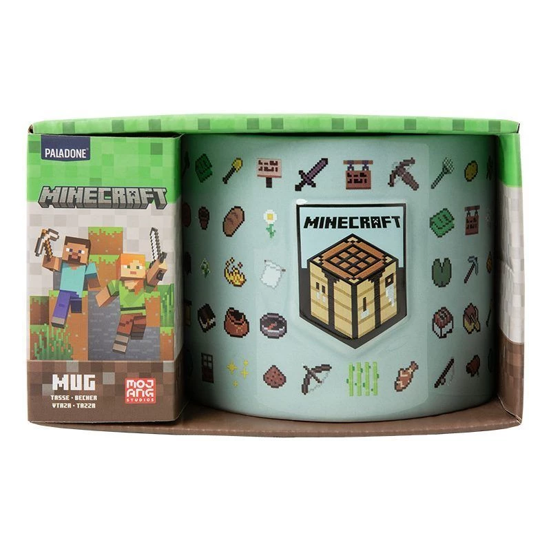 Puodelis Paladone Minecraft reljefinio dizaino PP14641MCF 330–350 ml keraminis