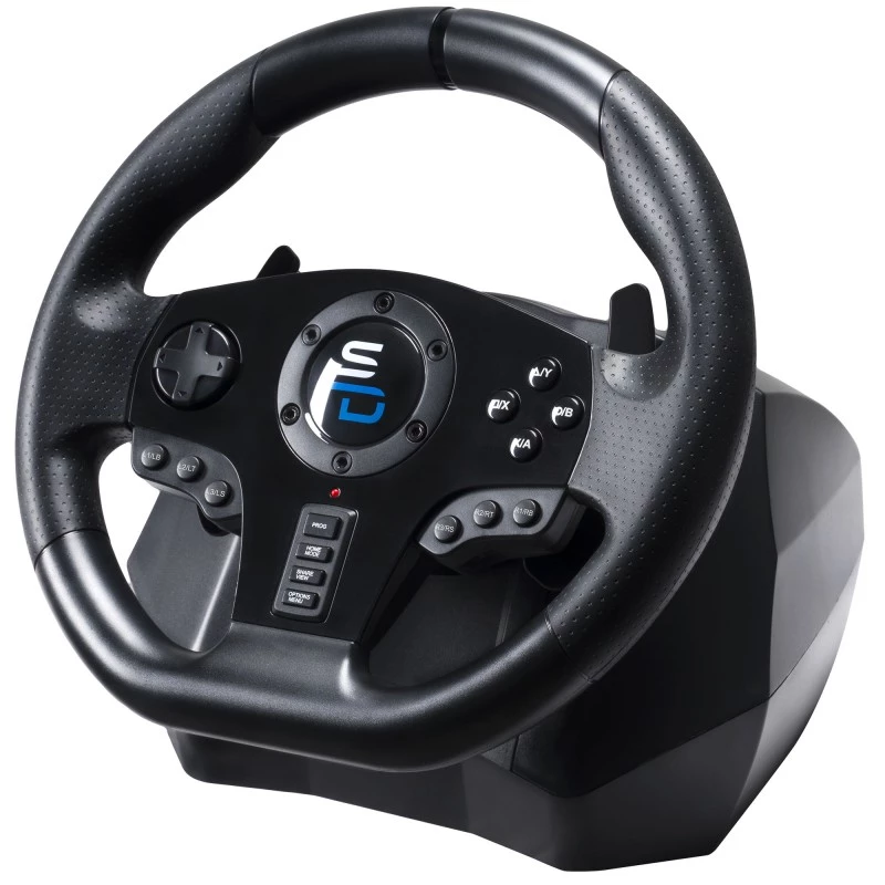 Vairaratis + pedalai Subsonic GS850-X Juoda 270° sukimo USB