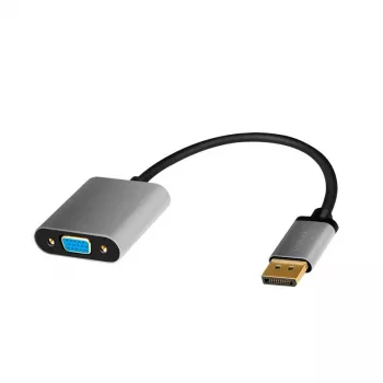 LogiLink CDA0109 jungčių adapteris DisplayPort į VGA 0,15 m, pilka juoda