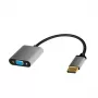 LogiLink CDA0109 jungčių adapteris DisplayPort į VGA 0,15 m, pilka juoda