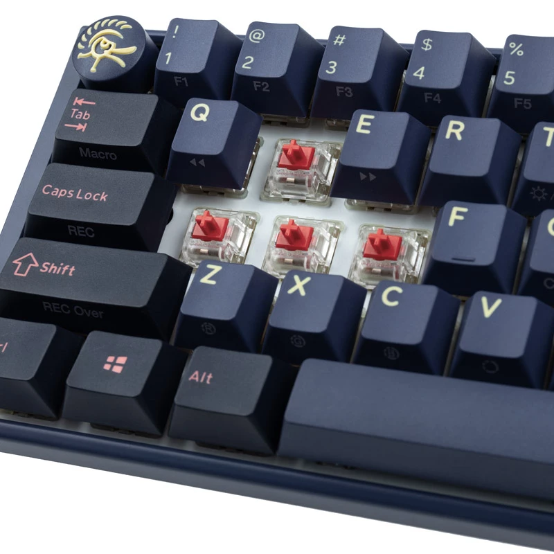 Ducky One 3 SF klaviatūra, skirta žaidimams, USB, QWERTY, anglų, mėlyna
