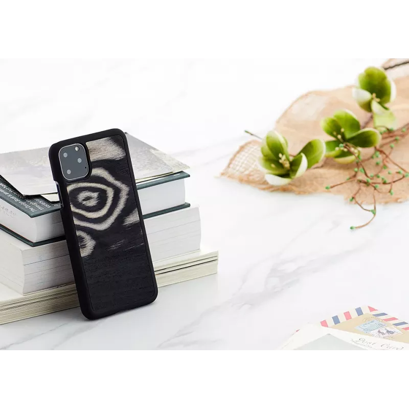 man and wood išmaniojo telefono dėklas iPhone 11 Pro Max — leopardinis juodas raštas