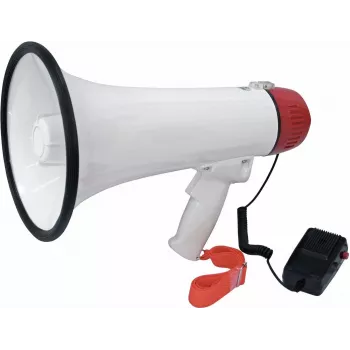 Megafonas Omnitronic MP-15A 15 W galia, 1000 m atstumas, rankinis garsiakalbis