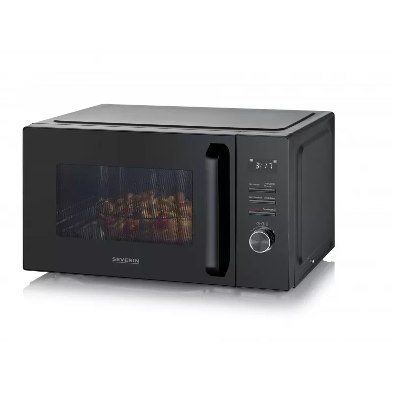 Kombinuota mikrobangų krosnelė SEVERIN MW 7798, pastatoma, 29 l, 900 W, juoda, 315 mm sukamoji lėkštė