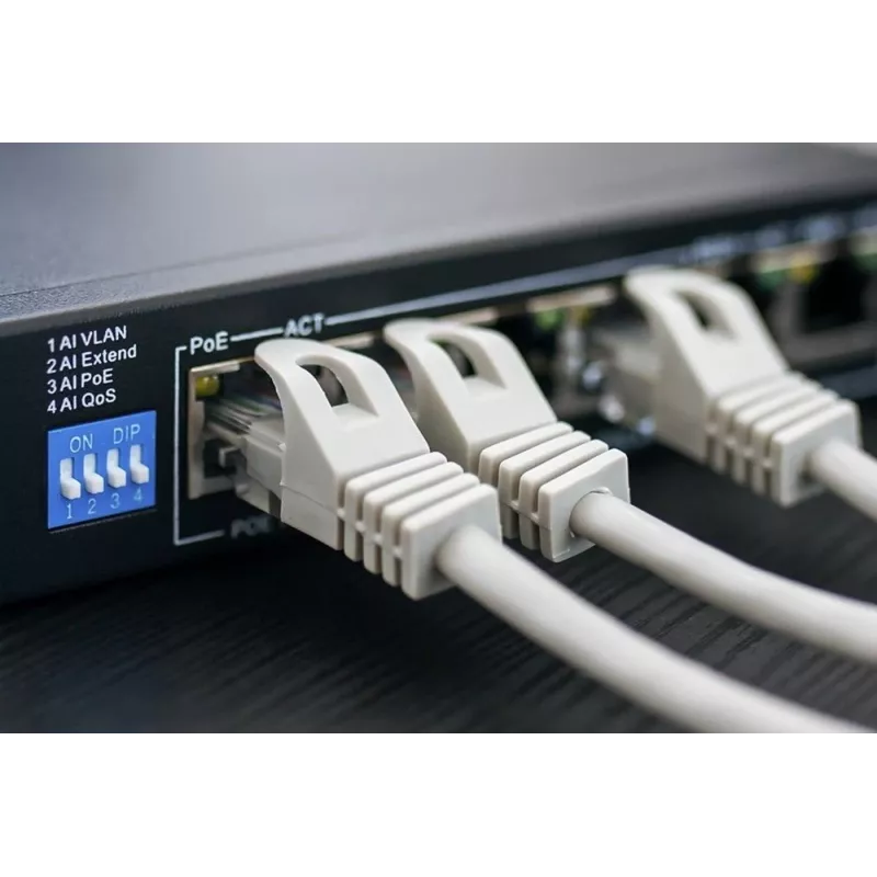 tinklo kabelis Extralink Twisted pair CAT5E FTP Indoor 305M Pilka