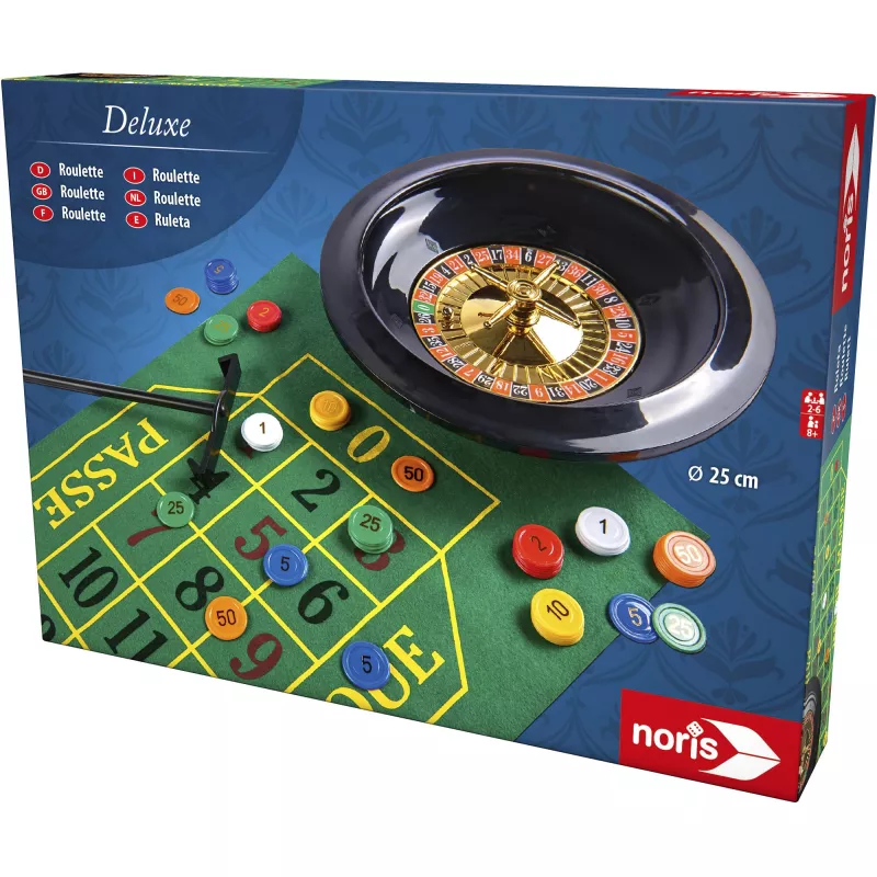 Deluxe rinkinys – Ruletė 25 cm, stalo žaidimas