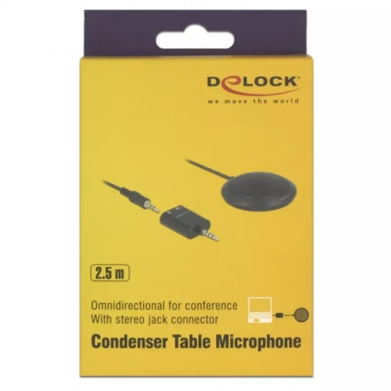 Stalinis mikrofonas DeLOCK 65873 Juoda