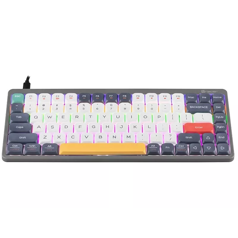 Mechaninė klaviatūra Tracer FINA 84 pilka (Outemu Raudona Switch) TRAKLA47279