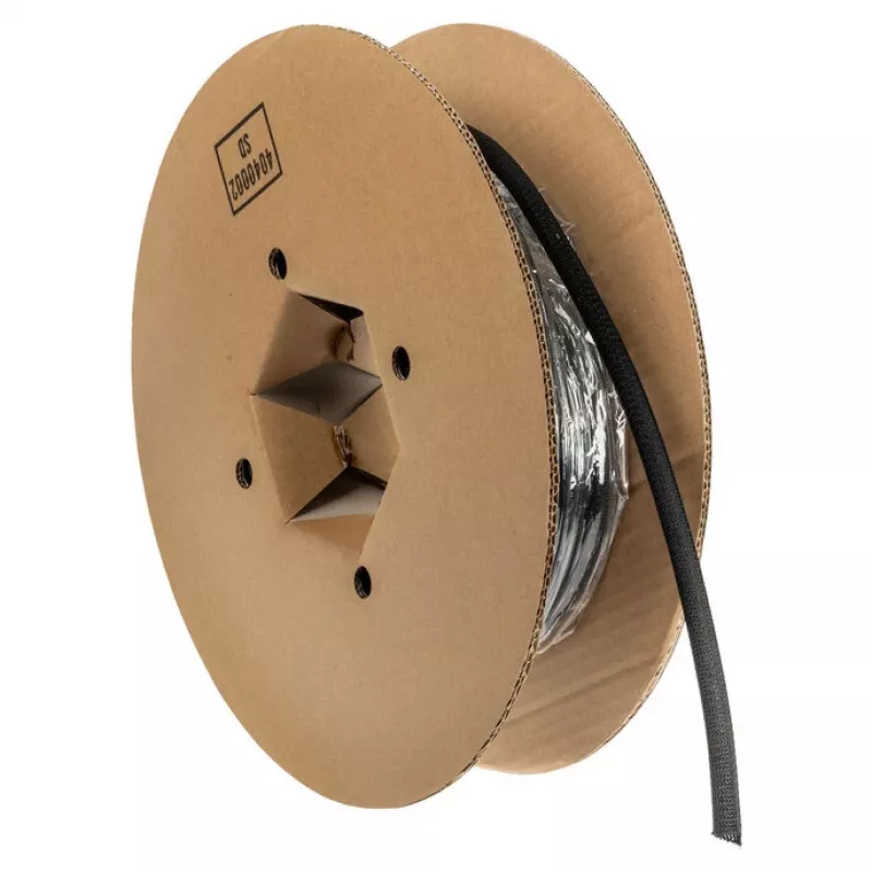 Kabelių vamzdis Label the kabelis LTC Pro 5111, 10 m, juodas — kabelių rišimui ir organizavimui