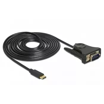 Lygiagretusis kabelis DeLOCK 62964 Juodas 1,8 m