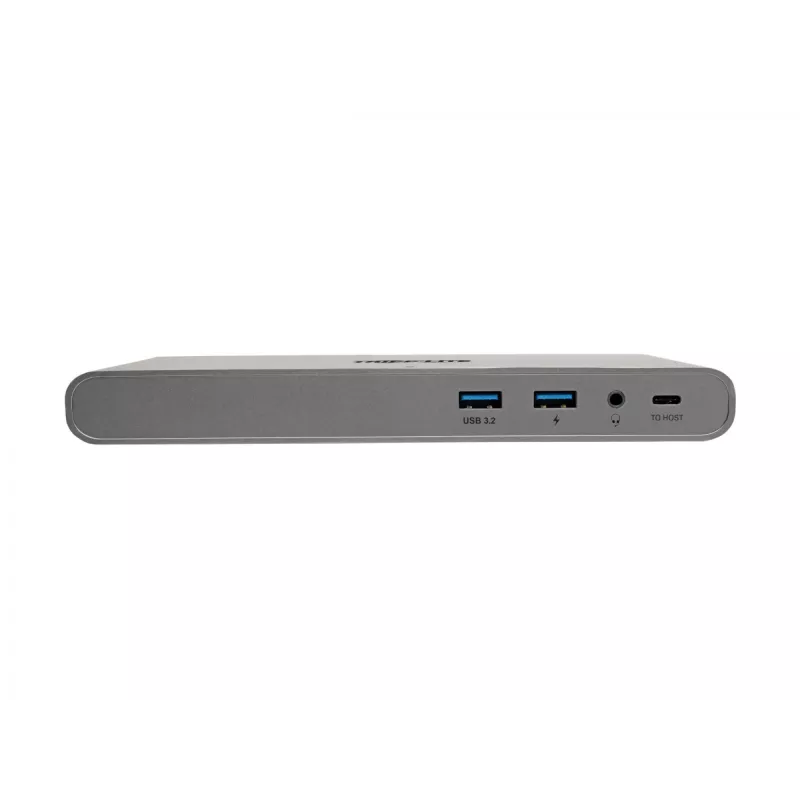 Eaton Tripp Lite USB-C Dock, Triple Display - 4K HDMI/DisplayPort, VGA, USB 3.2 Gen 1, USB-A/USB-C Hub, GbE, 100W PD Charging, International Power Cables - docking station - USB-C