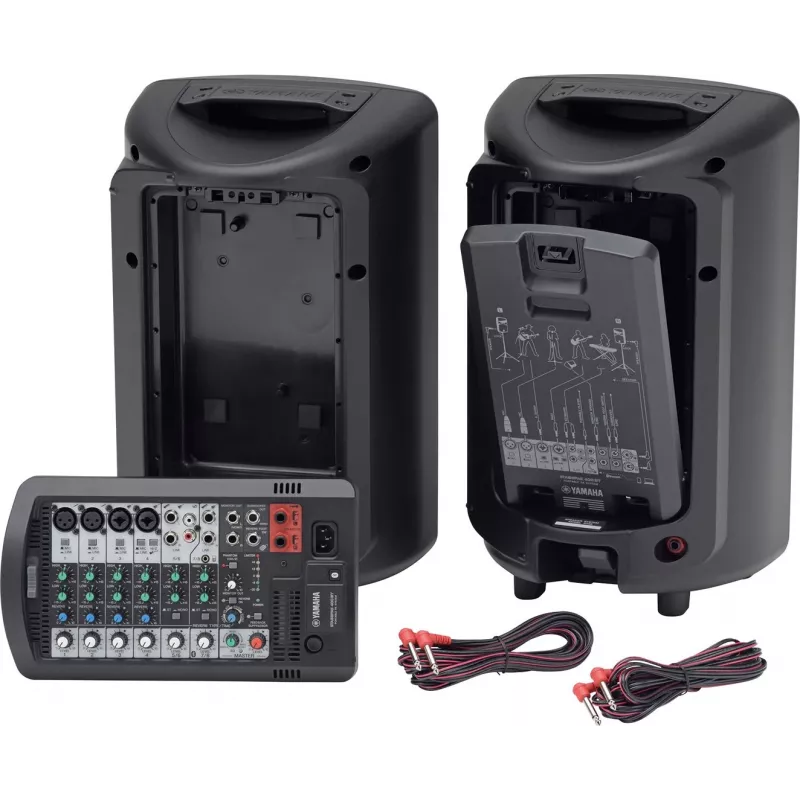 Laisvai pastatoma garso sistema YAMAHA Stagepas 400BT — 400 W, 2 juostų, 10 kanalų maišytuvas, Bluetooth 4.1, juoda