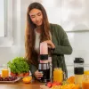 Cecotec Blender | Power Titanium 900 ProGo | Stalo blenderis | 900 W | Talpa 2x0,57 L | Ledų smulkinimas | Juoda