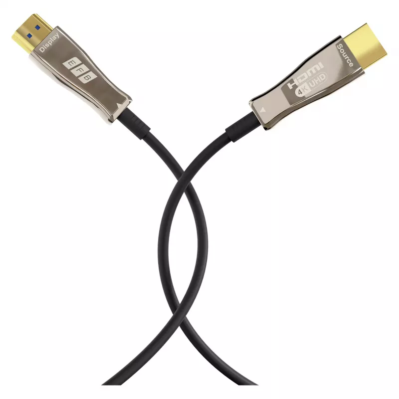 EFB Elektronik HDMI šviesolaidinis kabelis AOC Active 4K60Hz juodas - Skaitmeninis / Vaizdo / Garsas - 20 m (HDMI-20-00008)