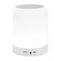 Manhattan Sound Science Bluetooth garsiakalbis, 5 val. atkūrimo laikas, 10 m veikimo nuotolis, microSD kortelių skaitytuvas (32 GB), 3,5 mm aux jungtis, 3 W išvestis, USB-A įkrovimo laidas komplekte, 1200 mAh baterija, Bluetooth v5, įmontuota pakabinimo kilpa, balta, 3 metų garantija