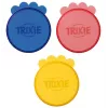 Trixie TX-24551 skardinės dangtelis, plastikinis, apvalus 7,6 cm, pakuotėje 3 vnt., šunims ir katėms