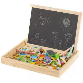 Extralink Toys Tablica KREDOWO-MAGNETYCZNA Edukacyjna Dwustronna