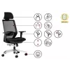 SPECTRUM Ergonominė biuro kėdė juodas