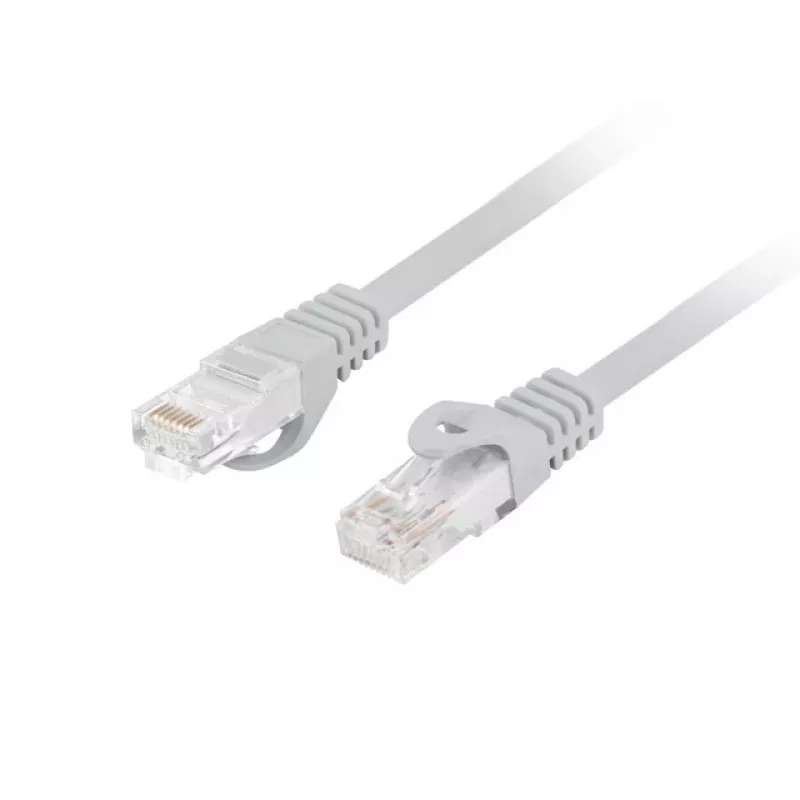 LANBERG tinklo kabelis Cat6 U/UTP RJ-45 į RJ-45 0,5 m pilkas PCU6-10CU-0050-S