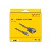DeLOCK 61400 jungčių adapteris USB A RS-232 Juoda