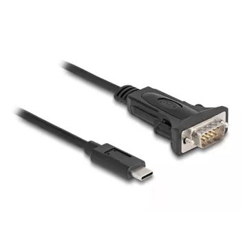 DeLOCK adapteris USB Type-C į RS-232 D-Sub 9 kontaktų kištukas 0,25 m