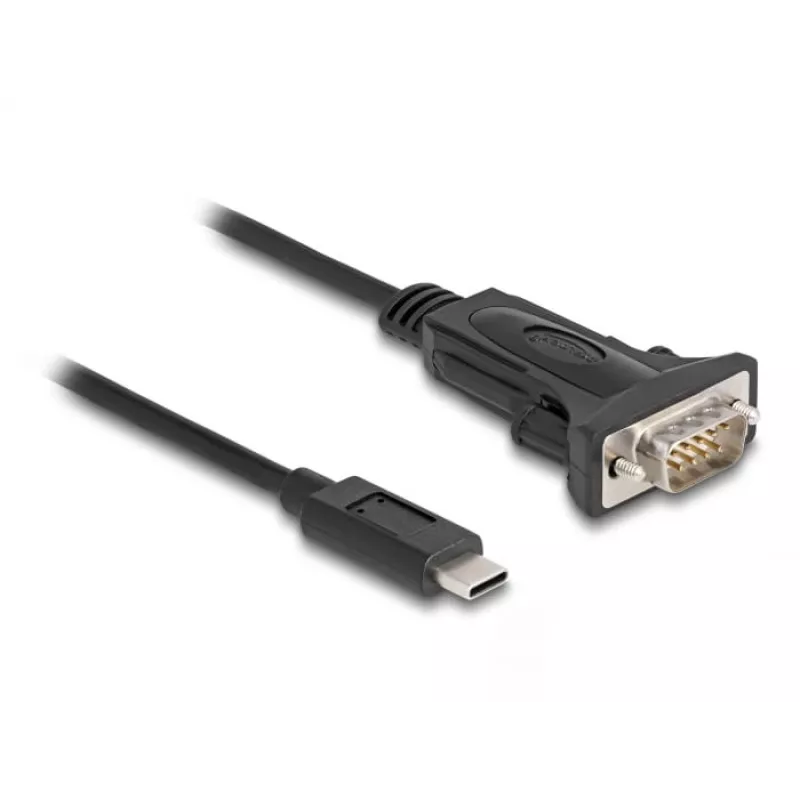DeLOCK adapteris USB Type-C į RS-232 D-Sub 9 kontaktų kištukas 0,25 m