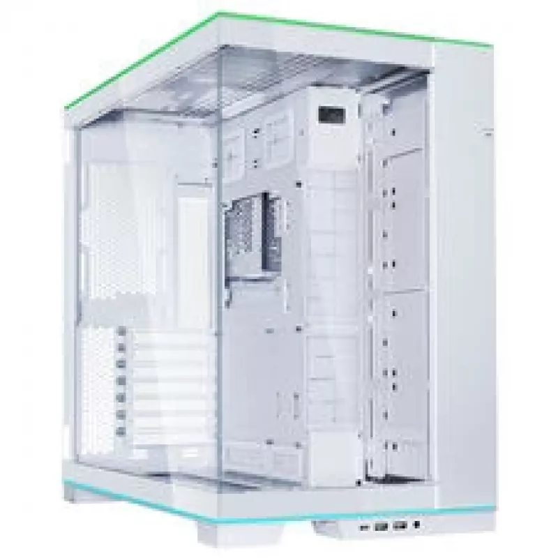 Lian Li O11 Dynamic EVO RGB PC korpuso rinkinys, Midi-Tower, ARGB, grūdintas stiklas + 6x UNI FAN SL-INF Reverse Blade ventiliatorius - baltas