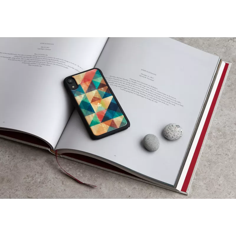 Išmaniojo telefono dėklas iKins, skirtas iPhone XR — apsauginis Mosaic Juoda
