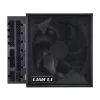 Lian Li EDGE EG1300 1300 W maitinimo blokas, 80 PLUS Platinum, ATX 3.1, PCIe 5.1, juodas