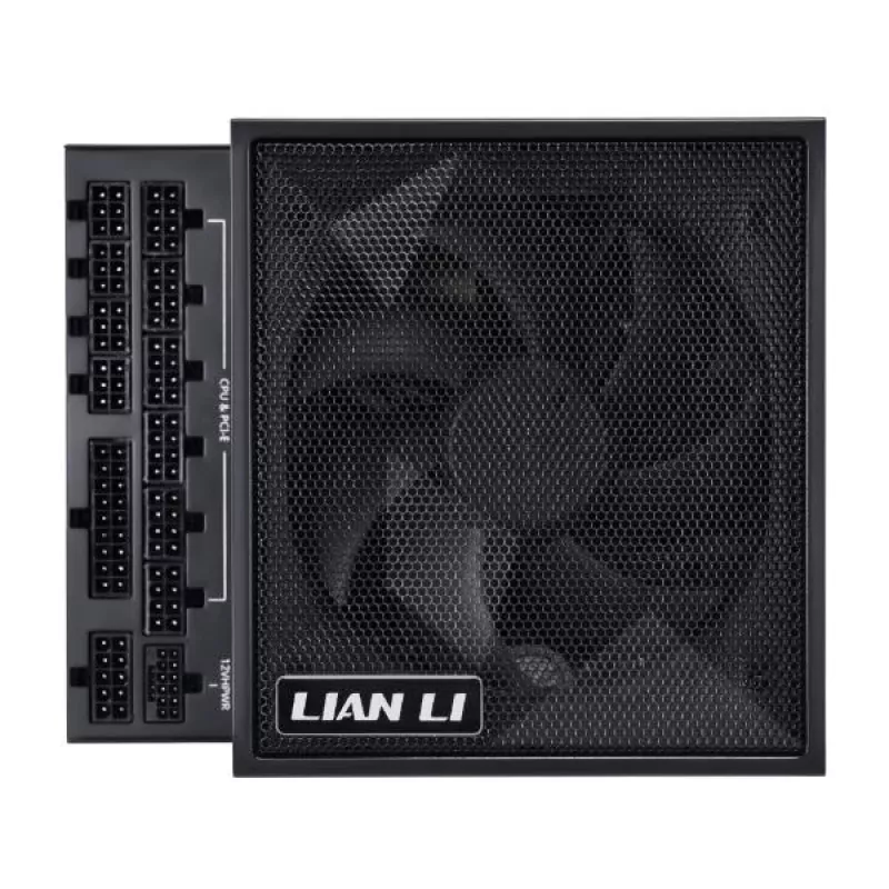 Lian Li EDGE EG1300 1300 W maitinimo blokas, 80 PLUS Platinum, ATX 3.1, PCIe 5.1, juodas