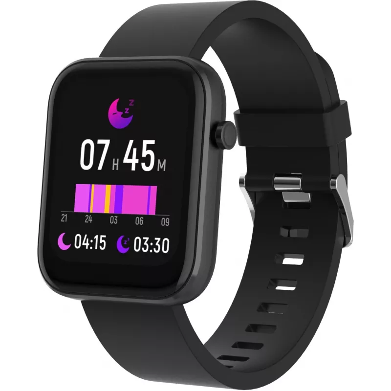 DENVER SW-182 - Laikrodis su dirželiu - 4,3 cm (1,7 inch) Ekranas - Bluetooth - Juodas (116111000580)