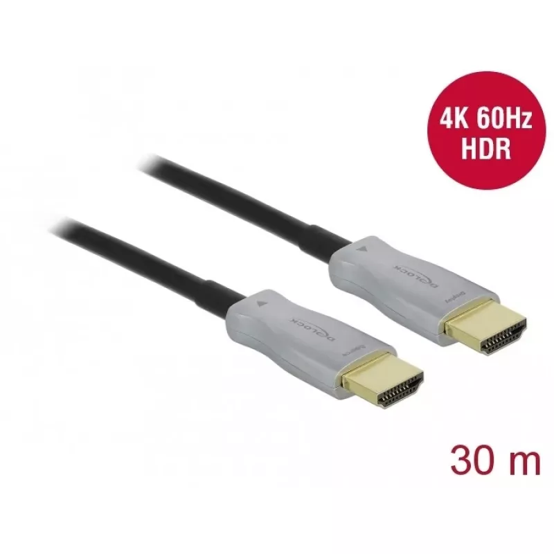 Aktyvus optinis kabelis HDMI DeLOCK 85049 4K 60 Hz 30 m