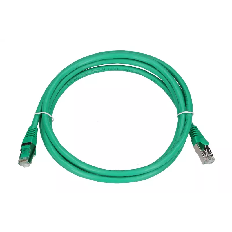 Extralink Cat.6 FTP 2m LAN komutacinis kabelis, varinis tinklo kabelis, vytos poros 1Gbit/s