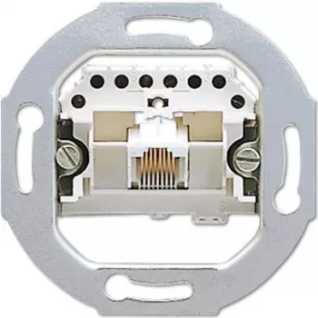 JUNG UAE 8 UPO RJ-45 Sidabrinis Lizdas (UAE8UPO)
