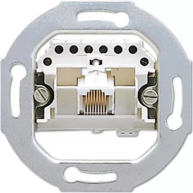 JUNG UAE 8 UPO RJ-45 Sidabrinis Lizdas (UAE8UPO)