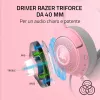 Laidinės ant ausies dedamos ausinės Razer RZ04-04730200-R3M1 — cirkumaurinės, 1,3 m laidas, 353 g, rožinė