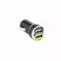 Sbox CC-221B dvigubas USB automobilinis įkroviklis CC-221B gervuogių juodas
