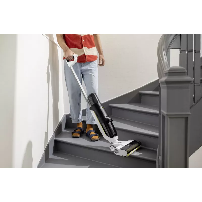 Trijų viename grindų valytuvas Karcher FCV 3 1.056-122.0 — sausam ir šlapiam valymui, 160 W, baltas