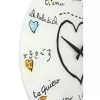 NeXtime klok 8030 Loving You, Ø43 cm, Sieninis, Balta / Įvairiaspalvis