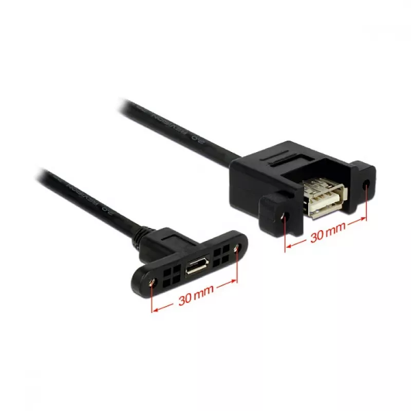 USB laidas DeLOCK 1m USB2.0 Micro-B/USB2.0-A