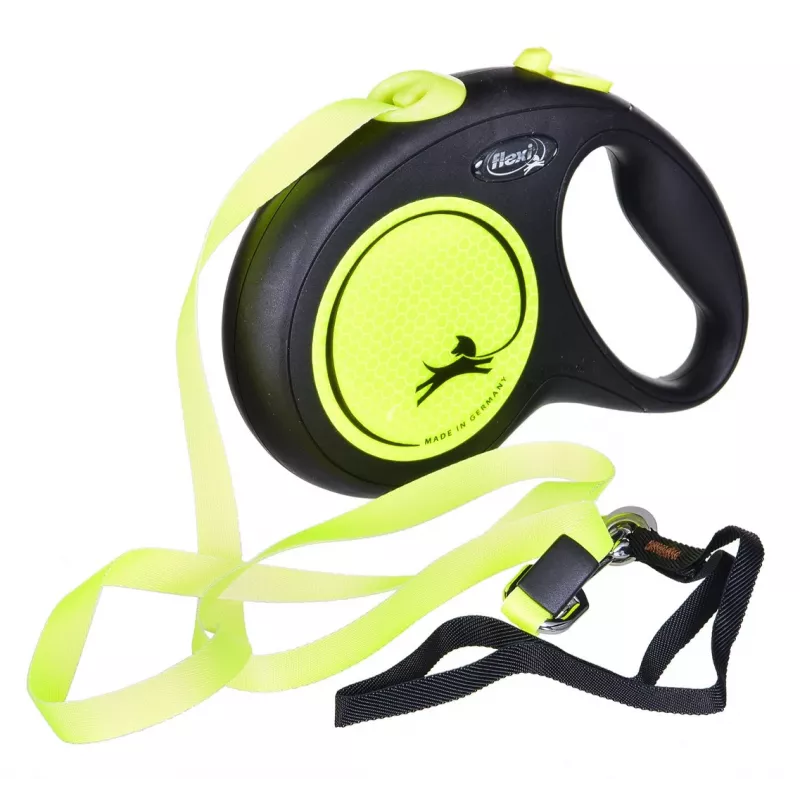 FLEXI nauja Neon L - ištraukiamas pavadėlis - 5 m