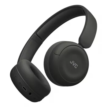 Ausinės JVC HA-S59W — laidinis ir belaidis Bluetooth, USB‑C, supraauralinės, 20–20000 Hz, 1,2 m kabelis, 148 g, juodos