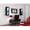 Cama TV stovas VIGO 140 30/140/40 juodas/juodas blizgus