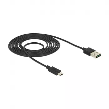 USB laidas DeLOCK 83850 USB 2.0 2 m USB A Micro-USB B juodas