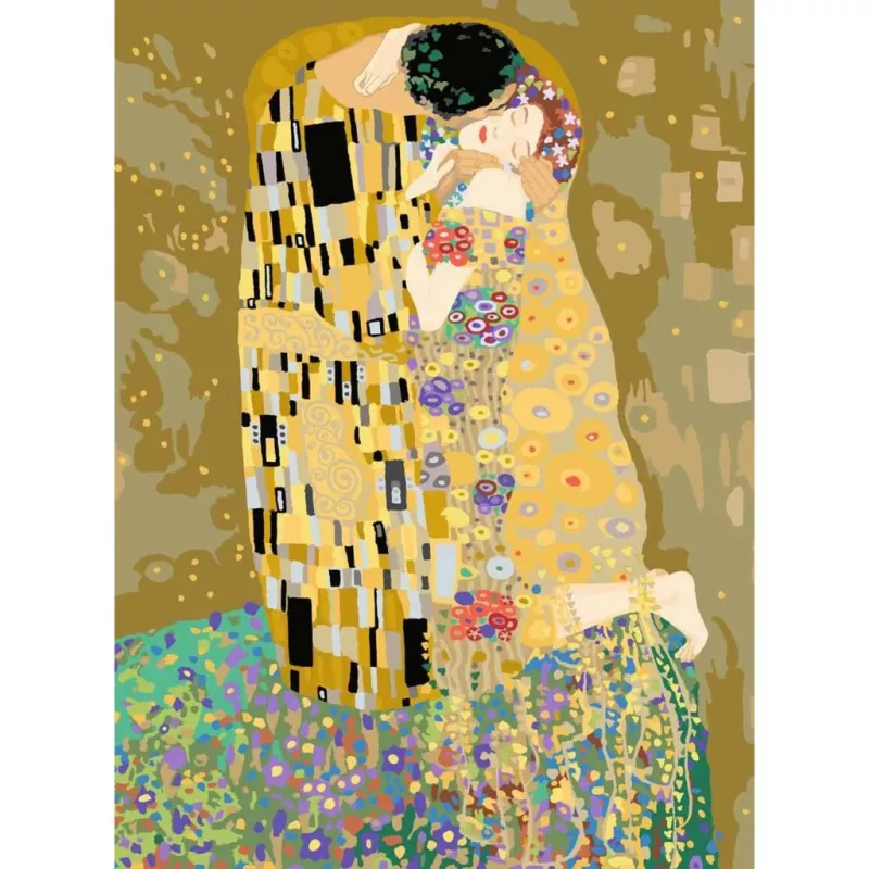 Ravensburger tapybos rinkinys CreArt ART Collection — Bučinys (Klimt) 23916, dažymo pagal skaičius drobės rinkinys