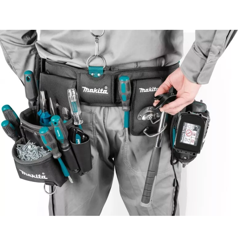 Makita E-15235 sunkiųjų darbų įrankių diržų rinkinys su nešiojimo dėklais