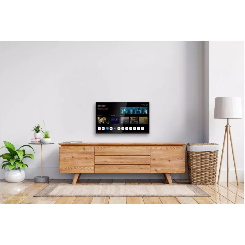 24 col. LED išmaniojo ekrano televizorius SENCOR SLE 24S830MB — HD raiška, energijos klasė E