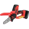 Belaidis grandininis pjūklas YATO YT-828135 — 18V Li-Ion 2Ah, 10 cm juosta, 3200 aps./min, 4,8 m/s grandinės greitis, 26 grandys
