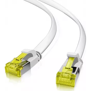 Tinklo kabelis Helos 205257 Cat6a U/FTP 2m Balta Geltona